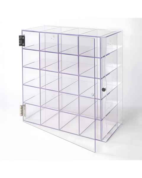 Poltex GOGGLID20-W 20-Position Wall-Mount Goggle Holder with Door