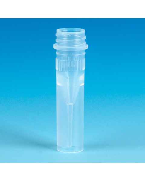 0.5mL Self-Standing Screw Top Microtube with No Cap - Non-Sterile - Polypropylene (PP)