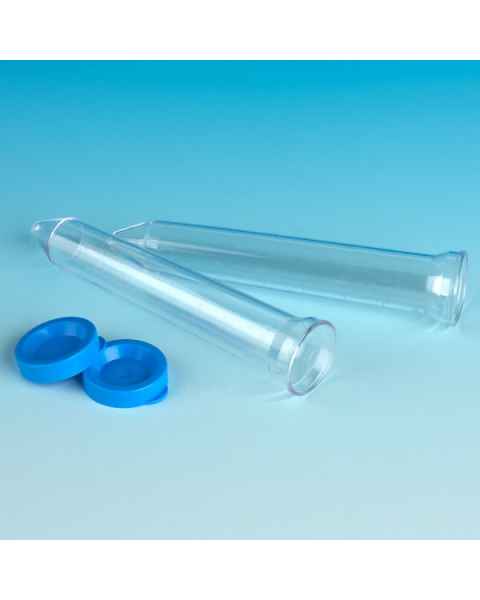 12mL Urine Centrifuge Tube with Flared Top and Separate Blue Snap Cap - Conical Bottom