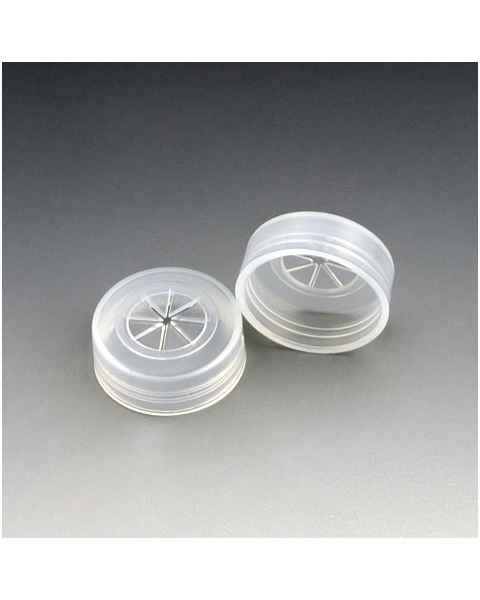 Snap Caps with Pierceable Cross Cut for Multi-Purpose Sample Cups - Polyethylene (PE)