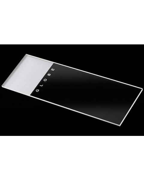 Microscope Slides - Glass - Frosted 1 End 2 Sides - 90° Ground Edges 90° Corners - 25mm x 75mm