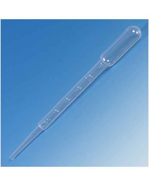 Transfer Pipets - Graduated to 3mL - Capacity 7.5mL - Total Length 148mm