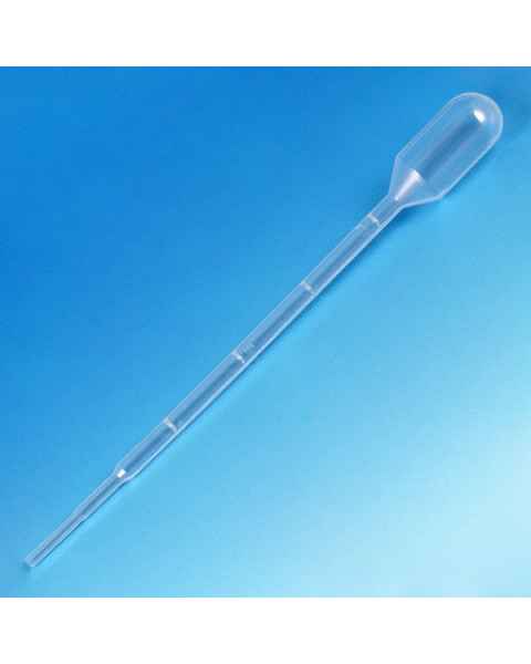 Transfer Pipets - Graduated to 1mL - Capacity 3.0mL - Total Length 140mm - Non-Sterile