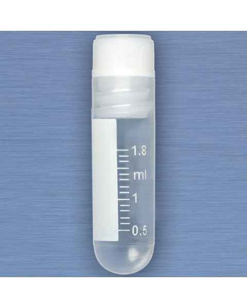 CryoClear Cryogenic Vial 2.0mL - Internal Threads - Attached Screwcap - Round Bottom - Sterile