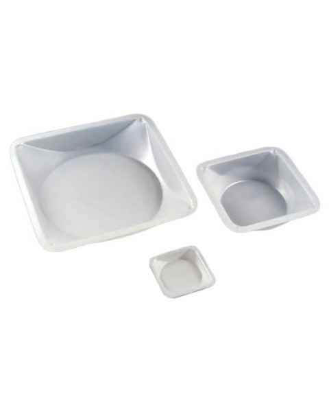 Plastic Square Antistatic Weighing Dishes - Polystyrene