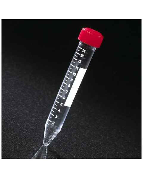 15mL Centrifuge Tubes with Red Screw Caps - Acrylic