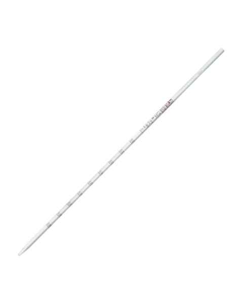 Globe Scientific 8510000 Globe Glass™ Class B Reusable Serological Pipette with 0.01 Graduation - 0.1 mL, White Band