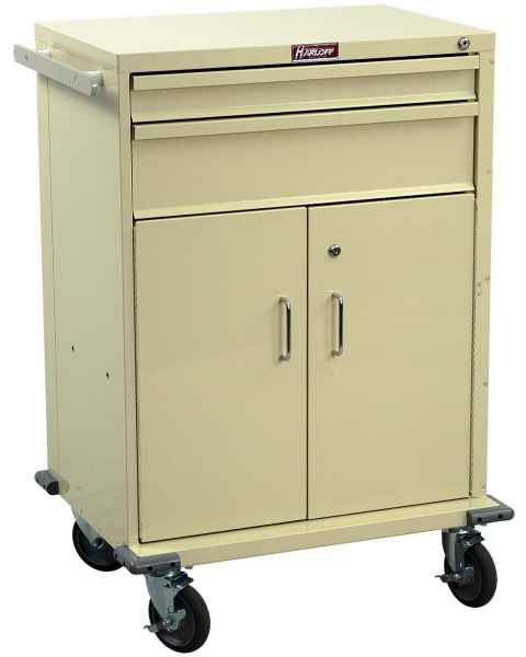 V-Series Treatment and Procedure Cart - Tall Two Drawer with Lower Storage Compartment