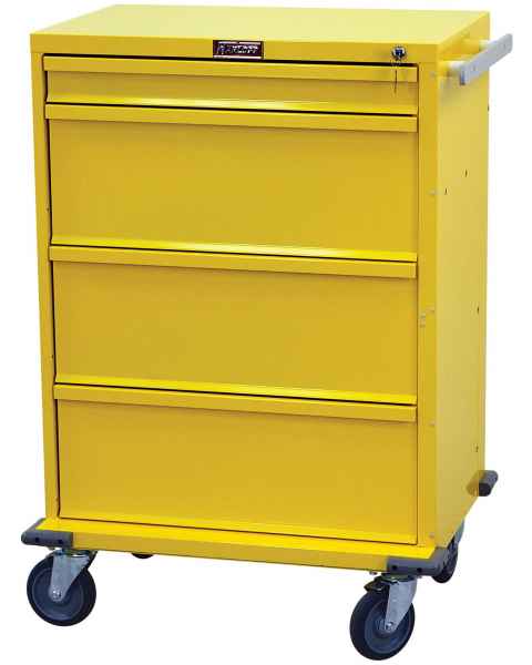 V-Series Infection Control/Isolation Cart - Tall Four Drawer