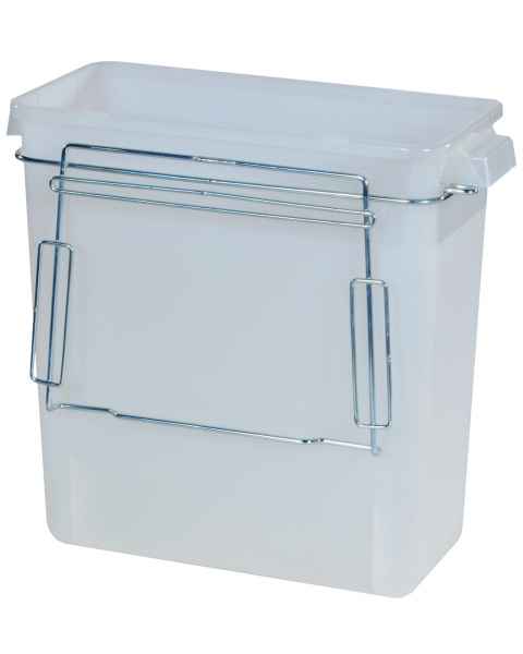 3 Gallon Plastic Waste Container Mounting Bracket without Cover for V-Series Carts