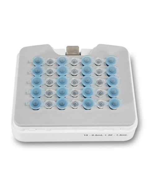 Benchmark Scientific H5100-CMB Combination Block for H5100-HCT, 15 x 0.5 mL and 20 x 1.5 mL Tubes (Tubes are Sold Separately)