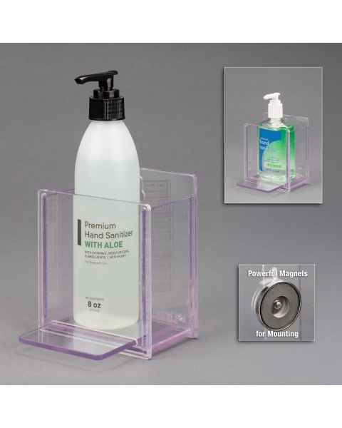 Poltex HANDSANS-M Hand Sanitizer Holder - 3.5" W x 2.4" D x 3.9" H, Magnet Mount (Hand Sanitizers are Not Included)