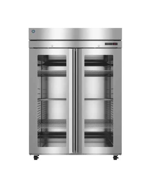 Hoshizaki HC2A-FGE Steelheart&reg; Series Two-Section Heated Cabinet with 6 Wire Shelves, Glass Doors - 49.70 Cubic Feet