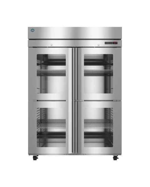 Hoshizaki HC2A-HGE Steelheart&reg; Series Two-Section Heated Cabinet with 6 Wire Shelves, Glass Half Doors - 49.50 Cubic Feet