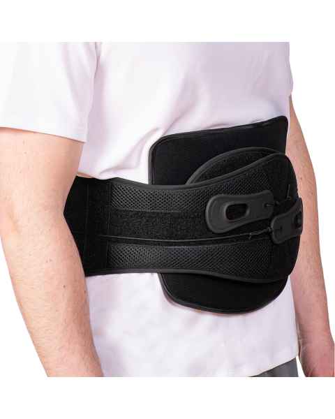 Paradigm HELIX-51 Helix Lumbar-Sacral Orthosis with Extended Anterior Panel, Actual Use Right Angle View