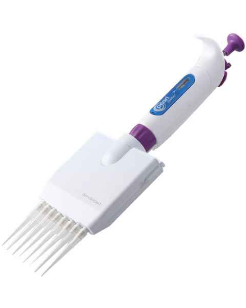 Heathrow Scientific HS120216 Pearl Adjustable Volume Pipette Eight Channel - Purple