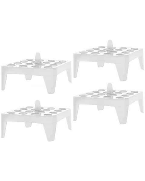 White Square Floating Microtube Rack for 16 x 1.5/2mL Tubes