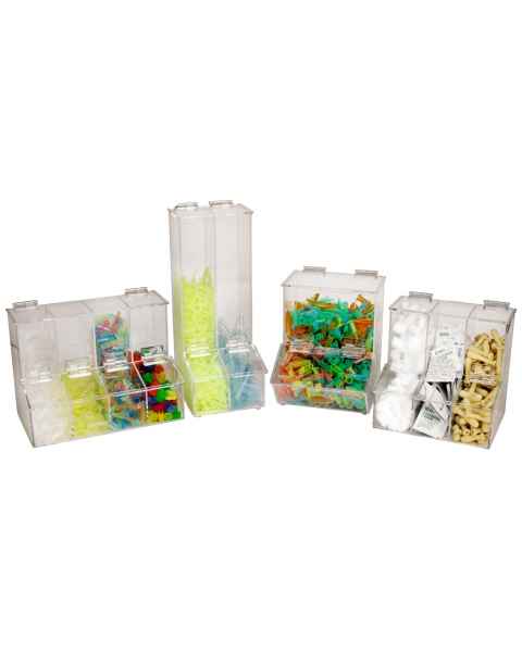 Acrylic Workstation Dispensing Bins