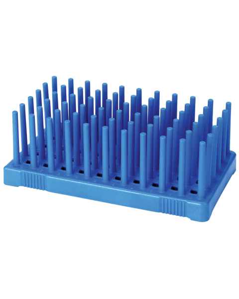 50-Well Fiberglass Reinforce Peg Rack for 10mL Tubes