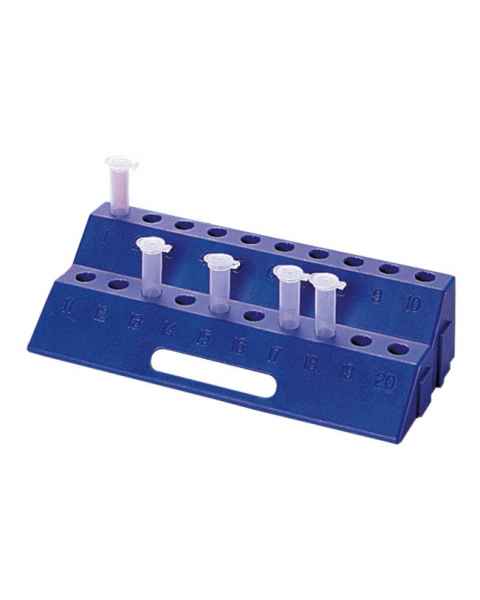 20-Well Micro-Centrifuge Tube Rack - Blue