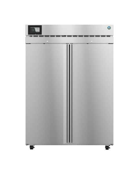 Hoshizaki HXF2A-FS Healthcare Series Two-Section Freezer with 8 Wire Shelves, Double Stainless Steel Doors, 50.37 Cubic Feet - Front View