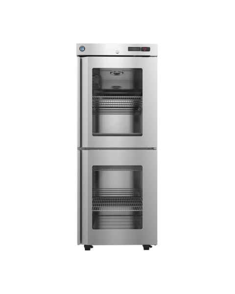 Hoshizaki HXHC1A-HGE Healthcare Series Single-Section Warming Cabinet with 4 Wire Shelves, Glass Half Doors - 22.62 Cubic Feet