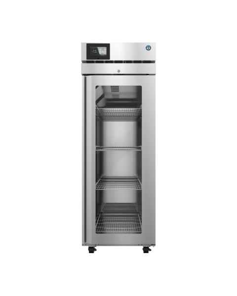 Hoshizaki HXR1A-FGE Healthcare Series Single-Section Refrigerator with 4 Wire Shelves, Glass Door, 23.10 Cubic Feet - Front View