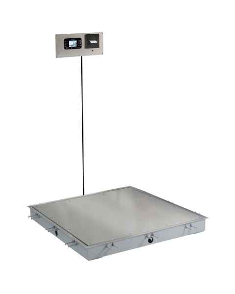 Detecto Solace In-Floor Dialysis Scale 36" x 36" Stainless Steel Platform