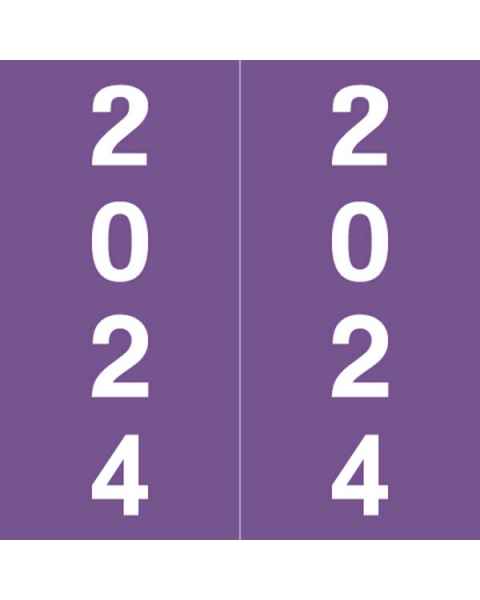 2024 Year Labels - IFC CL7100 Compatible - 1 7/8" H x 1 7/8" W