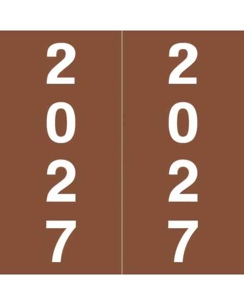 Arden Label IFYM-27-L5 IFC CL7100 Compatible IFYM Series 2027 Year Labels - Size 1 7/8