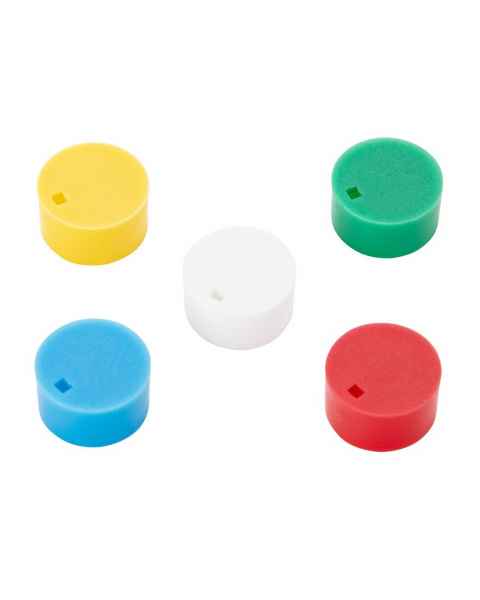 Globe Scientific Color Cap Insert for RingSeal™ Cryogenic Vials with O-Ring Seal - Grouped