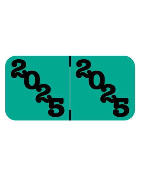 Arden Label JPYM-25-T4 Jeter Compatible JPYM Series 2025 Year Labels - Size 3/4