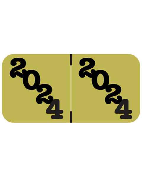 2024 Year Labels - Jeter Compatible - Size 3/4