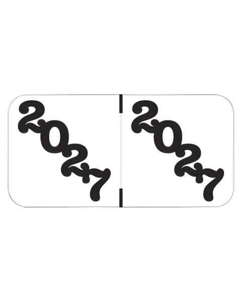 Arden Label JTYM-27-T4 Jeter Compatible JTYM Series 2027 Year Labels - Size 3/4