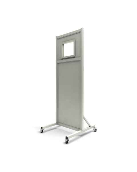 24"W x 72"H Opaque Mobile Lead Barrier LB-1012-2472