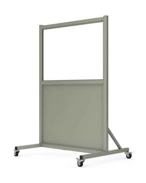 Phillips Safety LB-2436-S Mobile Lead Barrier Glass Window 24" H x 36" W