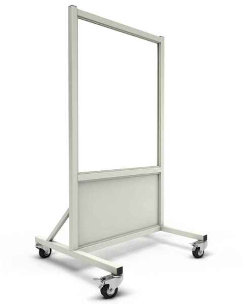 Phillips Safety LB-3036 Mobile Lead Barrier Glass Window 36" H x 30" W