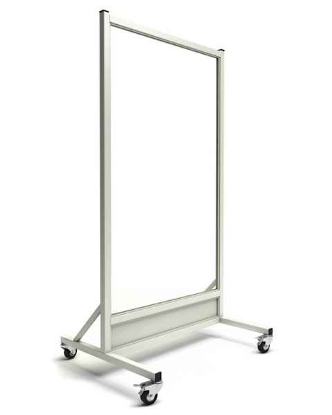 Phillips Safety LB-3060 Mobile Lead Barrier Glass Window Size 60" H x 30" W