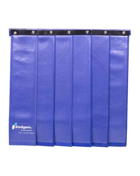 Phillips Safety LB-LTS-QMPTS50 Radiation Quick Mount Pleated Table Shield, Blue