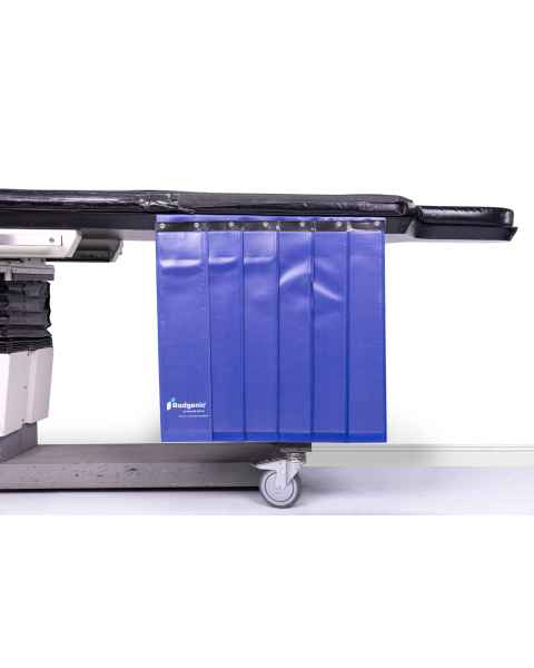 Phillips Safety LB-LTS-SBLS50 Double-Sided Lead Saddle Bag-Style Table Shield, Front View (Procedure Table is not included)