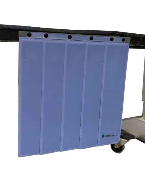 Phillips Safety LB-LTSB-BL Radiation Shielding Pleated Table Shield, Blue