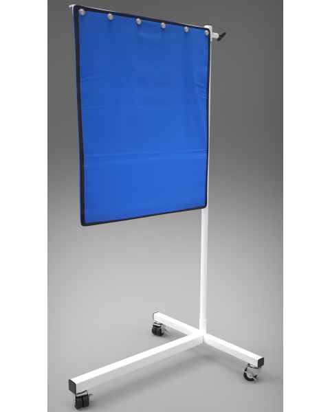 Deluxe Mobile Lead Shield on T-Base 30" x 24" Panel