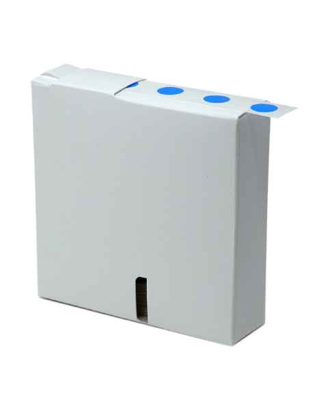 Globe Scientific LCR-13B Cryogenic Label Roll for 1.5-2.0 mL Tubes - 13 mm Dots, Blue