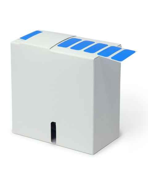 Globe Scientific LCR-33X13B Cryogenic Label Roll for 1.5-2.0 mL Tubes - 33 mm x 13 mm, Blue