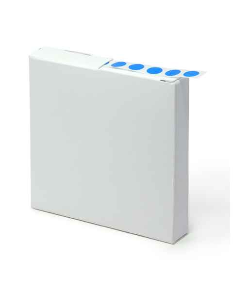 Globe Scientific LCR-95B Cryogenic Label Roll for 0.5-1.5 mL Tubes - 9.5 mm Dots, Blue