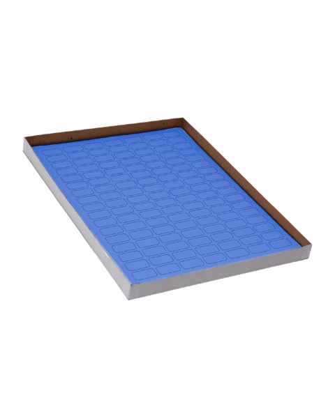 Globe Scientific LCS-24X13B Cryogenic Label Sheet for 0.5 mL Tubes - 24 mm x 13 mm, Blue