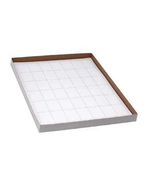 Globe Scientific LCS-28X44W Cryogenic Label Sheet for Racks and Boxes - 28 mm x 44 mm
