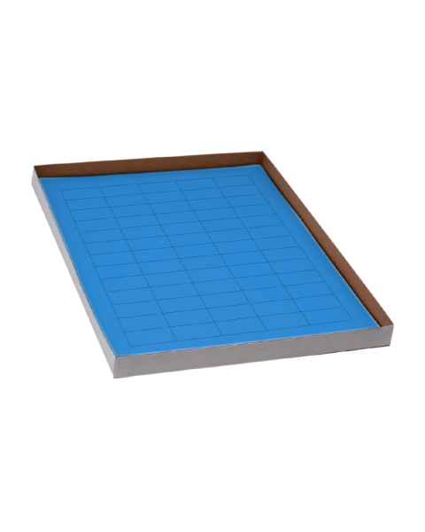 Globe Scientific LCS-38X19B Cryogenic Label Sheet for General Use - 38 mm x 19 mm, Blue