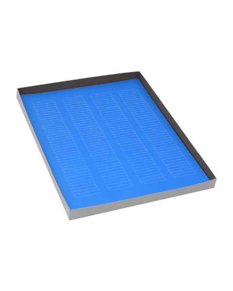 Globe Scientific LCS-38X6B Cryogenic Label Sheet for Microplates - 38 mm x 6 mm, Blue