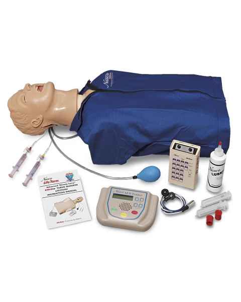 Life/form Advanced Airway Larry Torso with Defibrillation Features, ECG Simulation, and AED Training